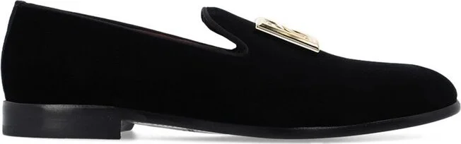 Dolce & Gabbana DG Logo Plaque Slip-On Loafers