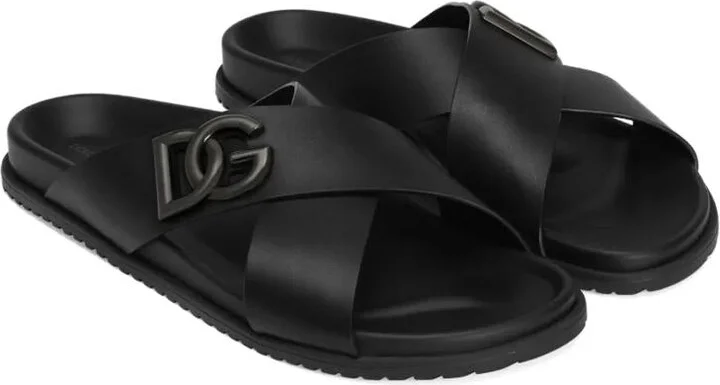 Dolce & Gabbana Dg Logo Slides Sandals - Image 2