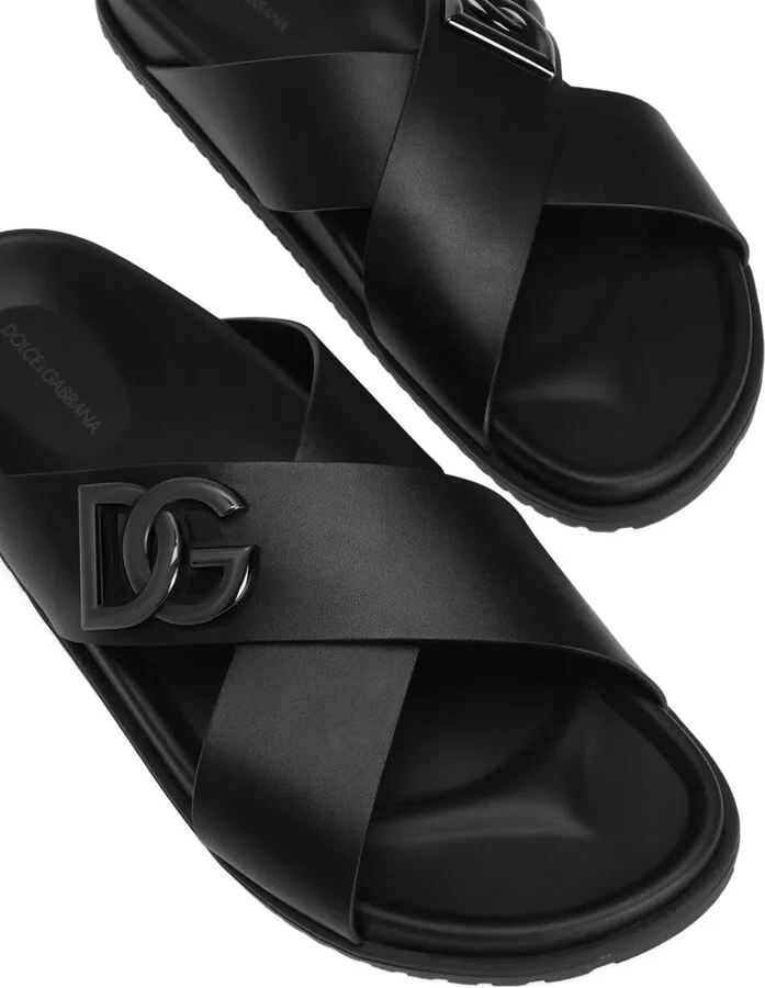 Dolce & Gabbana Dg Logo Slides Sandals - Image 4