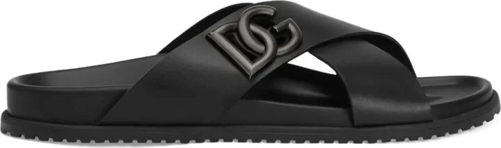 Dolce & Gabbana Dg Logo Slides Sandals