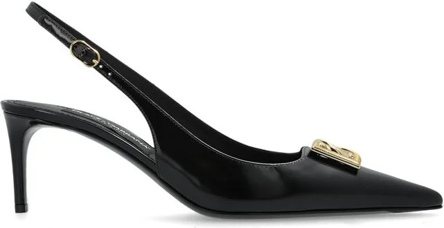 Dolce & Gabbana DG Plaque Slingback Pumps