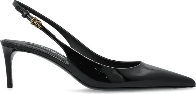 Dolce & Gabbana DG Plaque Slingback Pumps