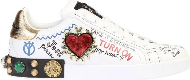 Dolce & Gabbana Embellished Low Top Sneakers
