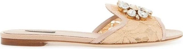 Dolce & Gabbana Embellished Slip-On Sandals