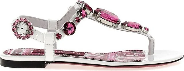 Dolce & Gabbana Embellished Thong Sandals