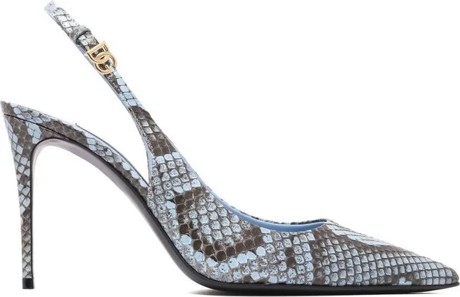 Dolce & Gabbana Embossed Pointed Toe Pumps