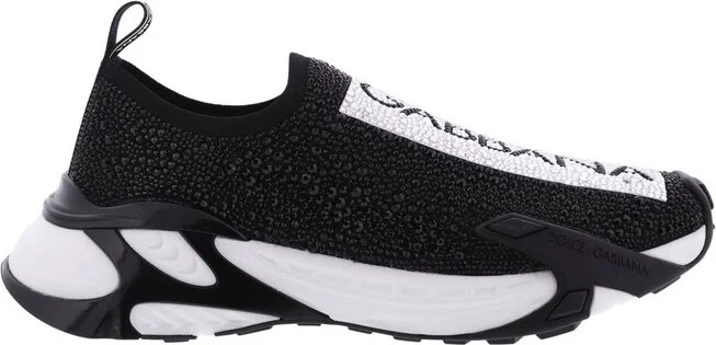 Dolce & Gabbana Fast Embellished Slip-On Sneakers