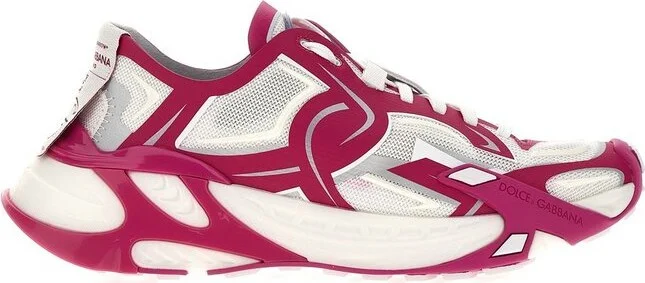 Dolce & Gabbana Fast Panelled Lace-Up Sneakers