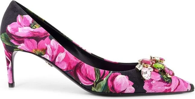 Dolce & Gabbana Floral Printed Pointed Toe Pumps