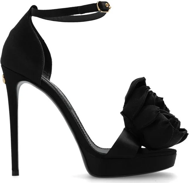 Dolce & Gabbana Flower Detailed Platform Sandals
