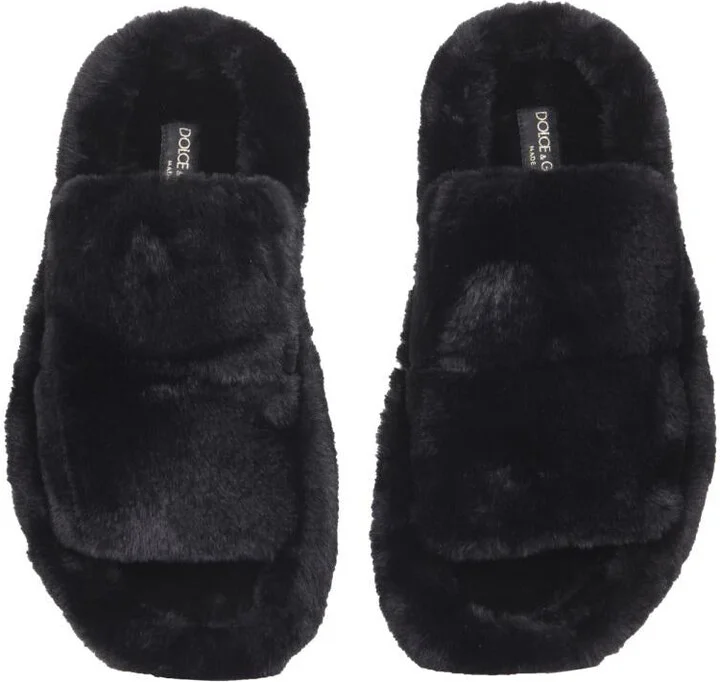 Dolce & Gabbana Fur Sandals - Image 4