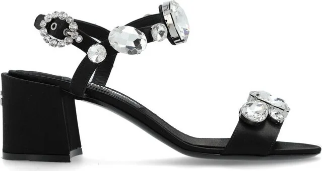 Dolce & Gabbana Gemstone Embellishment Heeled Sandals