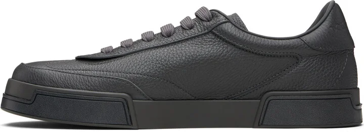 Dolce&Gabbana Gray Calfskin Portofino Yacht Sneakers - Image 3