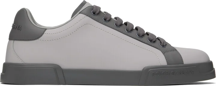 Dolce&Gabbana Gray Portofino Light Sneakers