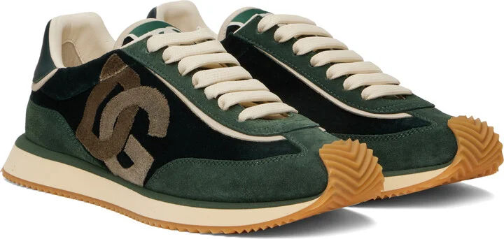 Dolce&Gabbana Green 'DG' Cushion Sneakers - Image 4