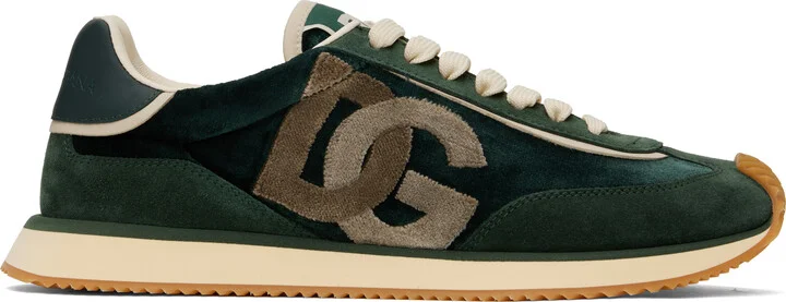 Dolce&Gabbana Green 'DG' Cushion Sneakers