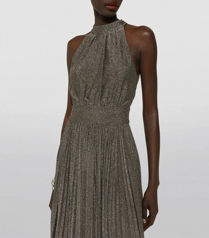 Dolce & Gabbana Halterneck Midi Dress - Image 3