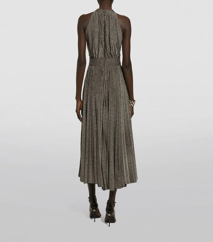 Dolce & Gabbana Halterneck Midi Dress - Image 5