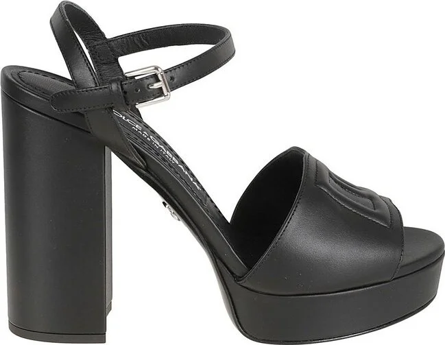Dolce & Gabbana Keira Ankle Strap Heeled Sandals