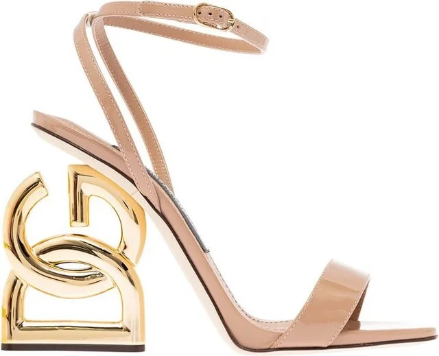 Dolce & Gabbana Keira Logo Heel Sandals