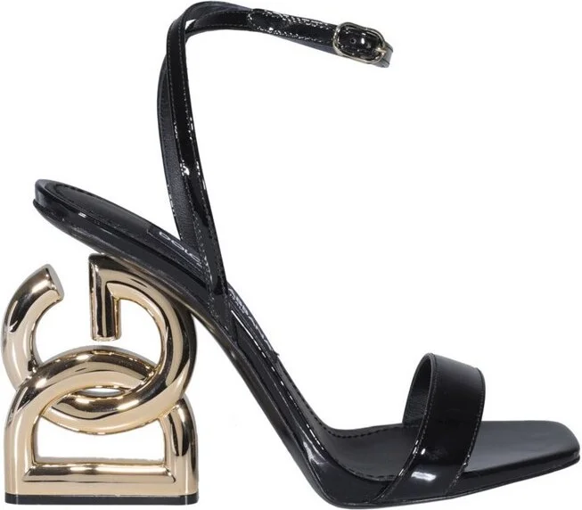 Dolce & Gabbana Keira Logo Heel Sandals