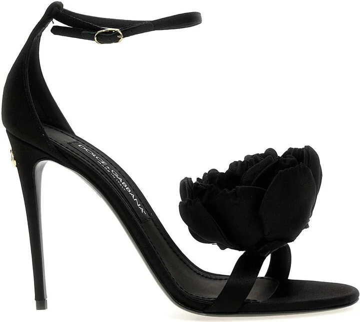 Dolce & Gabbana Keira Satin Heel Sandals