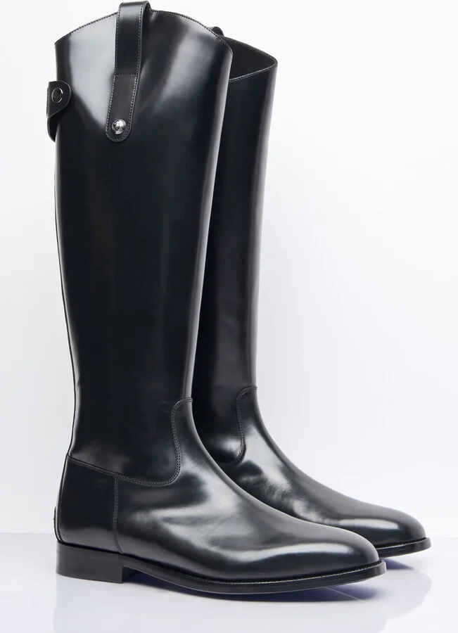 Dolce & Gabbana Knee-high Leather Boots - Man Boots Black Eu - 41 - Image 3