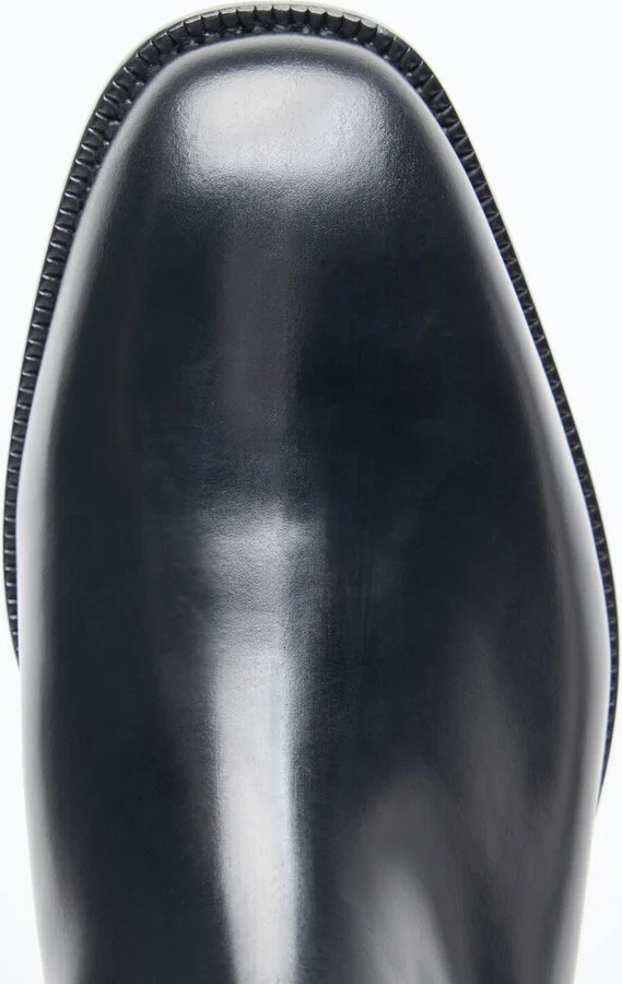 Dolce & Gabbana Knee-high Leather Boots - Man Boots Black Eu - 41 - Image 7