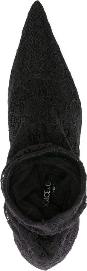 Dolce & Gabbana Lace Ankle Boot Shoes - Image 4