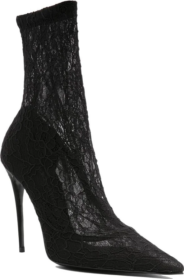 Dolce & Gabbana Lace Ankle Boot Shoes - Image 2