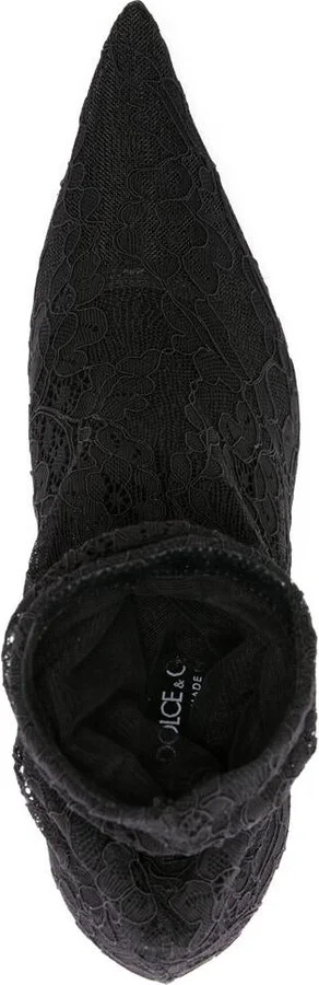 Dolce & Gabbana Lace Ankle Boot Shoes - Image 4