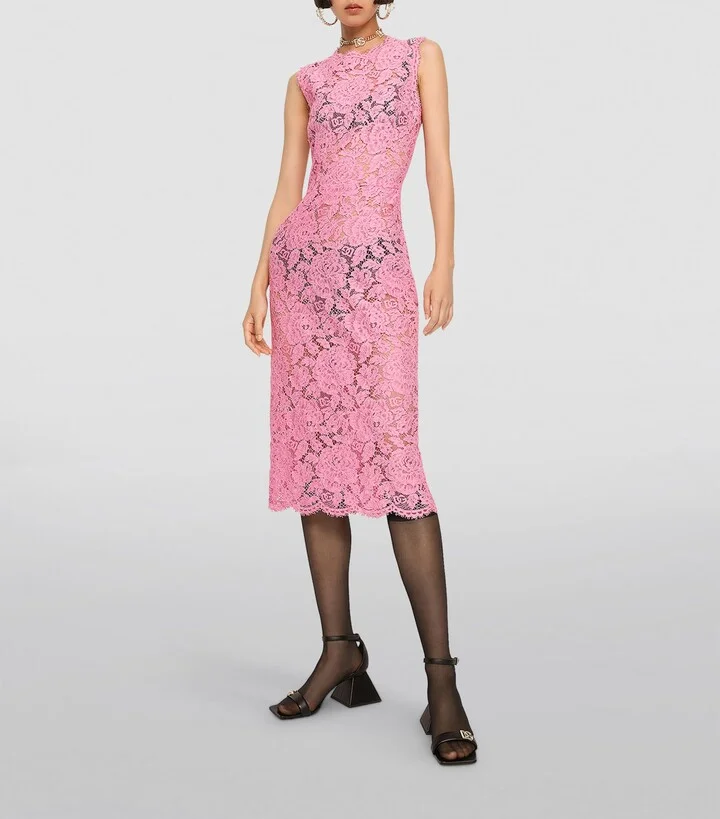 Dolce & Gabbana Lace Midi Dress - Image 2