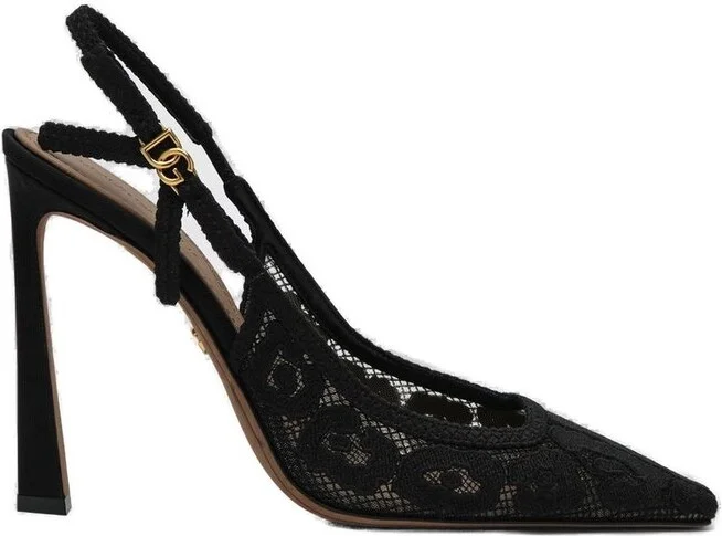 Dolce & Gabbana Lace Slingback Pumps