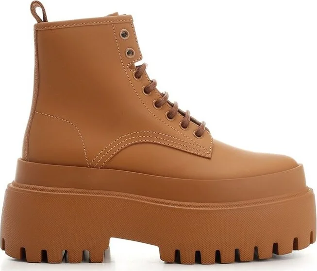 Dolce & Gabbana Lace-Up Platform Boots
