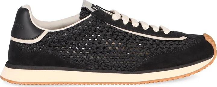 Dolce & Gabbana Leather And Fabric Low-Top Sneakers - Image 2
