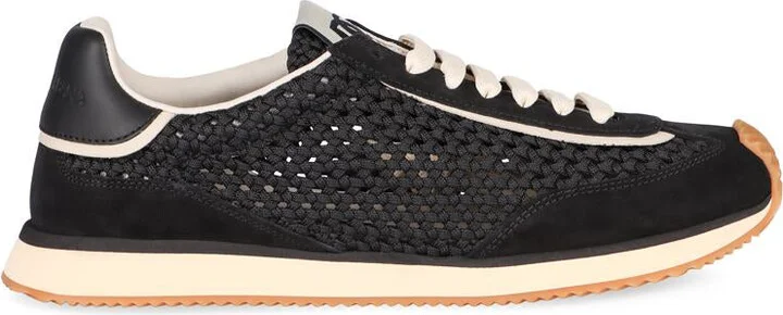 Dolce & Gabbana Leather And Fabric Low-Top Sneakers