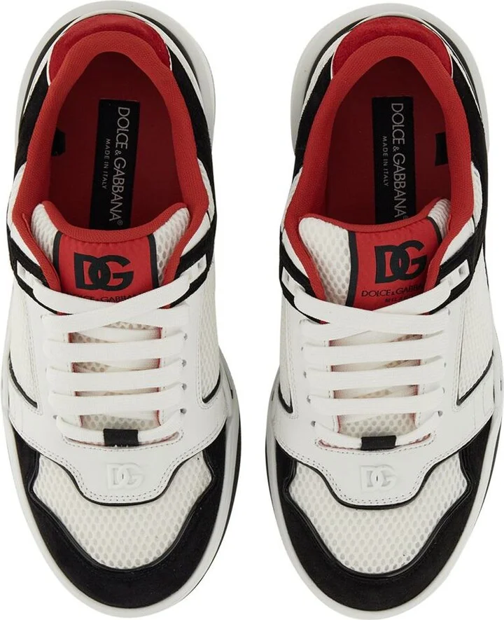 Dolce & Gabbana Leather And Mesh Sneaker - Image 5