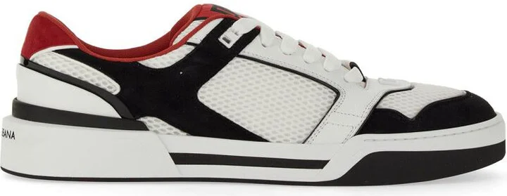 Dolce & Gabbana Leather And Mesh Sneaker