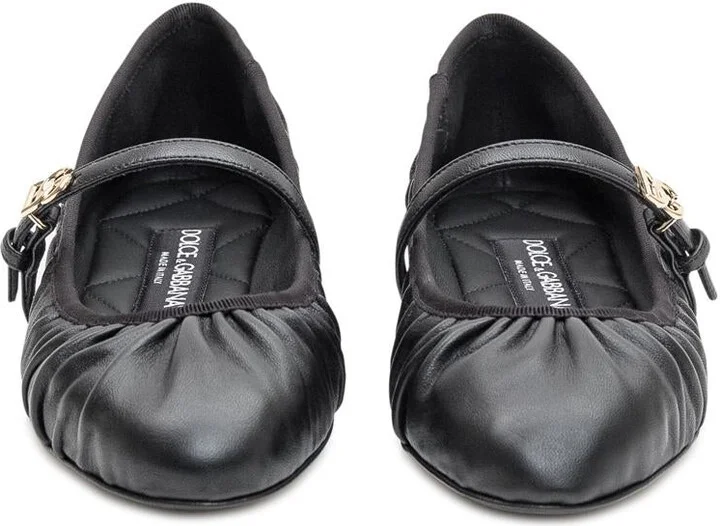 Dolce & Gabbana Leather Ballerina - Image 2