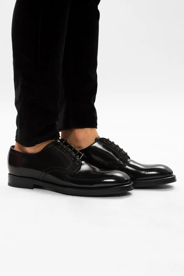 Dolce & Gabbana Leather Derby Shoes - Image 2