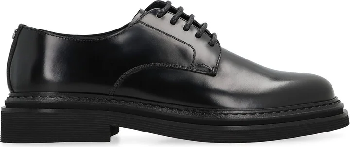 Dolce & Gabbana Leather Lace-Up Derby Shoes - Image 2