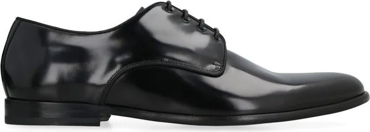 Dolce & Gabbana Leather Lace-Up Derby Shoes