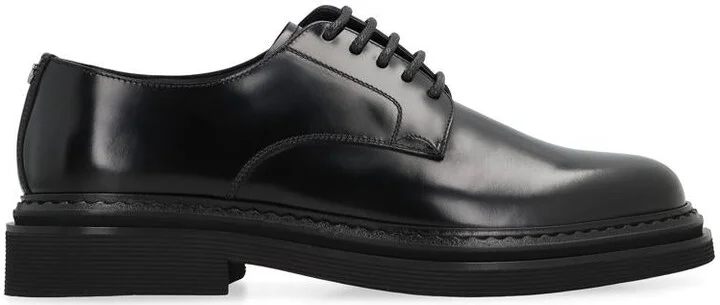 Dolce & Gabbana Leather Lace-Up Derby Shoes