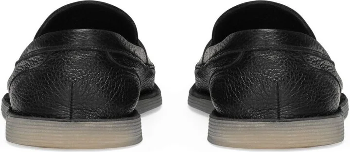 Dolce & Gabbana Leather Loafer With Logo - Image 2