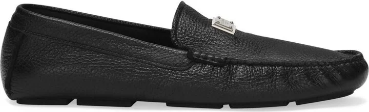 Dolce & Gabbana Leather Loafer With Logo