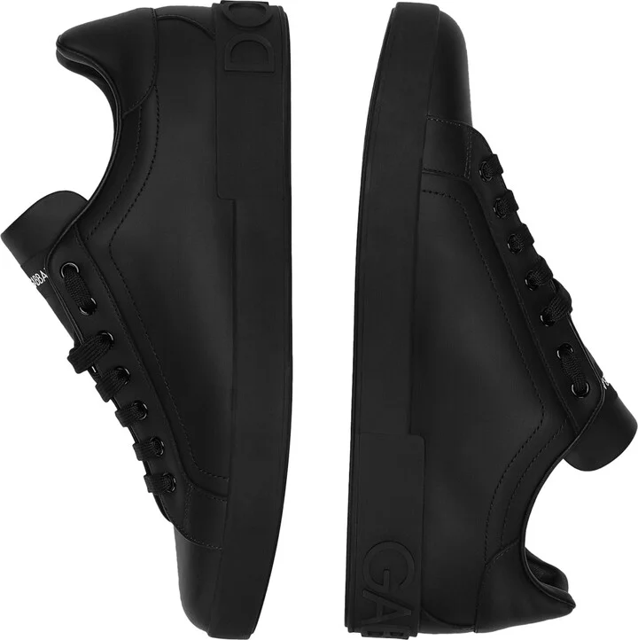 Dolce & Gabbana Leather Logo Sneakers - Image 3