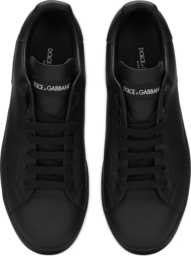 Dolce & Gabbana Leather Logo Sneakers - Image 5