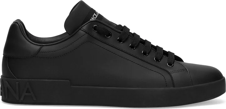 Dolce & Gabbana Leather Logo Sneakers