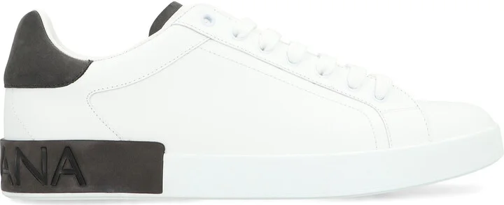 Dolce & Gabbana Leather Low-Top Sneakers - Image 2
