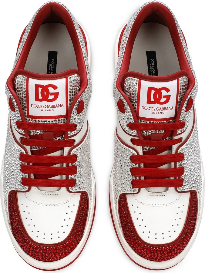 Dolce & Gabbana Leather New Roma Sneakers - Image 4